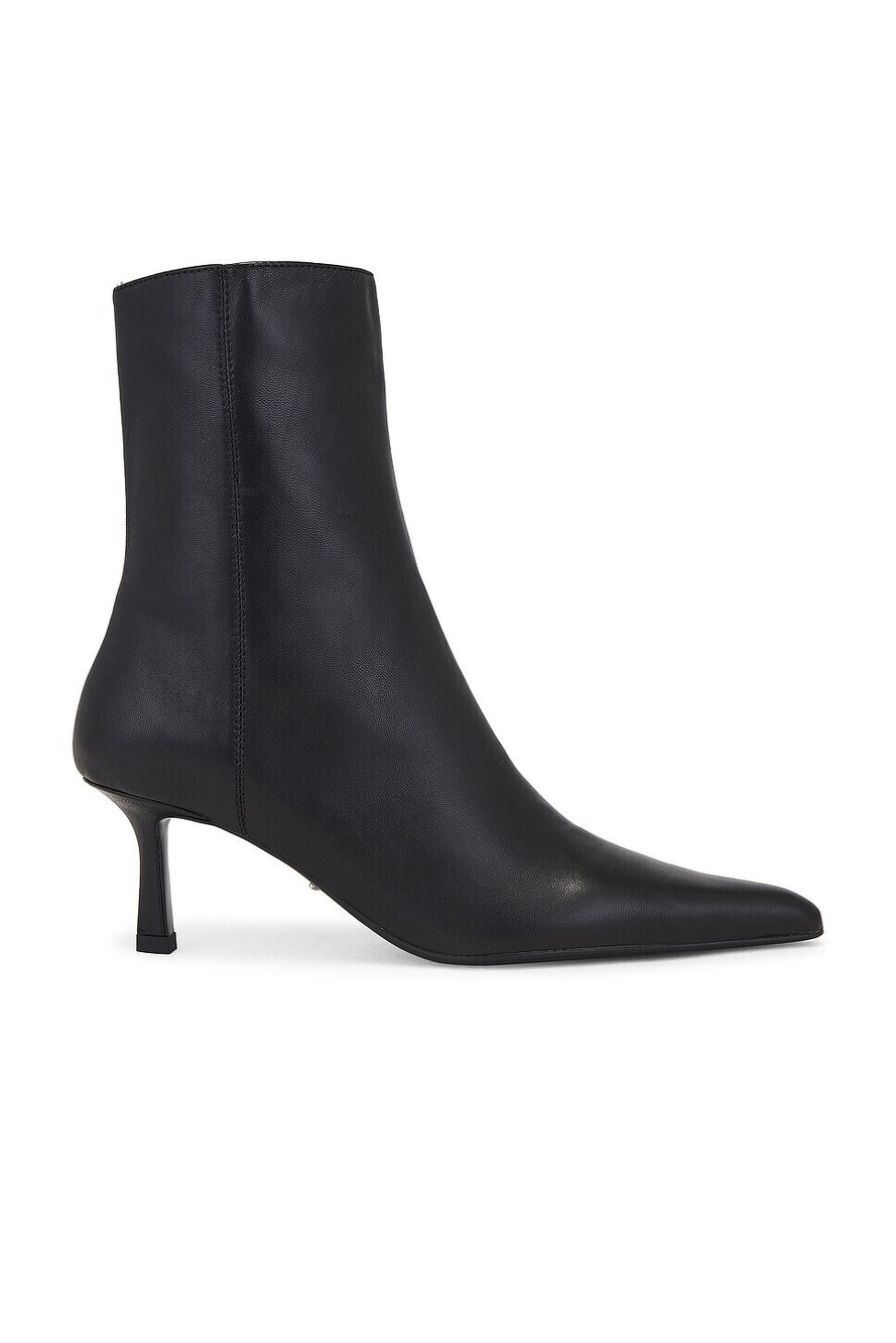 Tony Bianco Quincy in Black Nappa leather mid heel pointed toe